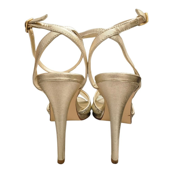 Caparros Gold Heels Size 9B - Picture 10 of 11